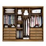 Guarda Roupa Casal Rizon 100% Mdf 6 Portas 8 Gavetas - Novo Horizonte: Cumaru Fendi - 2