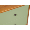 Mesa de Cabeceira Retrô 2 Gavetas - Pistache - 5