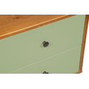 Ver imagem 5 de Mesa de Cabeceira Retrô 2 Gavetas - Pistache