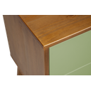 Ver imagem 6 de Mesa de Cabeceira Retrô 2 Gavetas - Pistache