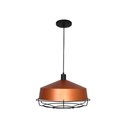 Ver imagem 1 de LUMINÁRIA PENDENTE DETROIT GDE 1 LAMP E27 PRETO/COBRE - 3159 CB/PT
