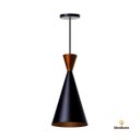 Ver imagem 2 de Kit 3 Lustre Pendente Interno Mesa Jantar Balcão Canadá: Preto topo Cobre