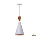 Ver imagem 3 de Kit 3 Lustre Pendente Interno Mesa Jantar Balcão Canadá: Branco topo Cobre