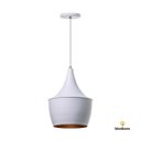 Ver imagem 7 de Kit Lustre Pendente Interno Balcão Jantar Trio Luxo :Branco com Cobre