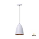 Ver imagem 3 de Kit 3 Lustre Pendente Interno Balcão Bala P:110V/220V/Branco com Cobre