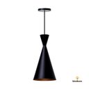 Ver imagem 3 de Kit 3 Lustre Pendente Interno Mesa Jantar Balcão Canadá:Preto com Cobre