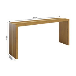 Aparador Rubi Gold 1,80m Em Lâmina de Jequitibá-Rosa 50mm Para Sala De Estar - Imbuia - 3