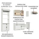 Ver imagem 4 de Armário de Cozinha Completa 290cm Branco/Branco/Crema Safira Madesa 13