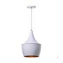 Ver imagem 1 de Lustre Pendente Interno Mesa Jantar Balcão Balão:Branco com Cobre