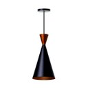 Ver imagem 1 de Lustre Pendente Interno Mesa Jantar Balcão Canadá: Preto topo Cobre
