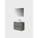 Ver imagem 6 de Gabinete para Banheiro com Cuba e Armario 80cm MDF Verde Dubai - On Móveis