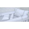 kit berço rolinho branco 100% algodão americano - 1