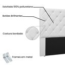 Ver imagem 3 de Cabeceira Tania Para Cama Box Casal 140 cm Corino Branco - D’Rossi