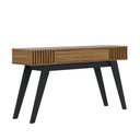 Ver imagem 3 de Buffet Aparador Orlando Retrô 1 Gaveta Mdf-mdp 136cm Noce Milano