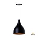 Ver imagem 3 de Kit 3 Lustre Pendente Interno Balcão Gota:Preto com Cobre