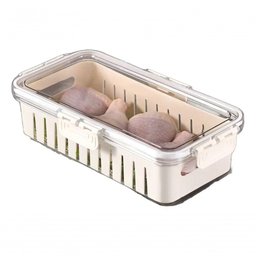 Organizador de Alimentos Geladeira com Tampa Pote Cesto - 1