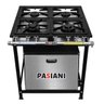 Fogão Industrial 4 Bocas 30x30 Perfil 7 Baixa Pressão com Forno - Pasiani - 1