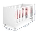 Ver imagem 2 de Quarto Infantil Berço Mini Cama Americano Branco - Qmovi