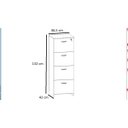 Ver imagem 3 de Armário Arquivo Pasta Suspensa 132cm Web Office