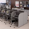 Mesa Call Center Retangular Individual Gebb Work - 2