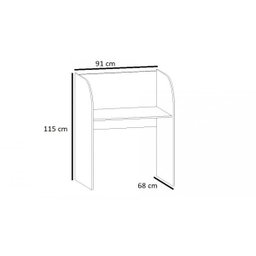 Mesa Call Center Retangular Individual Gebb Work - 3