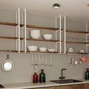 Ver imagem 6 de Prateleira Tripla Estilo Industrial Teto Parede 100cm Bm Fs