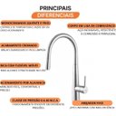 Ver imagem 5 de Misturador Monocomando para Cozinha Bica Móvel 2885 Meber Metais Cromado