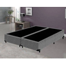 Base Cama Box Bipartido Premium Casal 1,38x1,88x0,32 Sued Cinza - 1