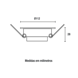 Spot Led Slim Redondo 8w Bivolt 3000k Luz Amarela - 2