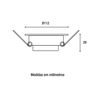 Spot Led Slim Redondo 8w Bivolt 3000k Luz Amarela - 2