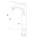 Ver imagem 2 de Misturador Monocomando Lavatório Balcão 2876 Tonino Meber Metais