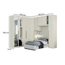 Ver imagem 3 de Quarto Modulado Henn Seletto 6 Peças QM6 Areia