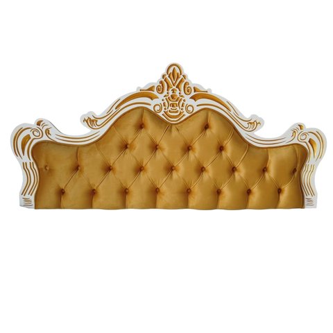 Cabeceira Entalhada Capitonê p/ Cama Box Queen Veludo - Jl