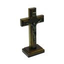 Ver imagem 1 de Crucifixo Cruz de Mesa e Parede Madeira 12 Cm