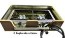 Ver imagem 5 de Caixa de Proteção Madeira Revestida Inox P/ Fogão Duas Bocas