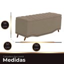 Ver imagem 4 de Cabeceira Casal Estofada para Cama Box Ayla Veludo Cor Capuccino