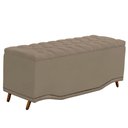 Ver imagem 1 de Cabeceira Casal Estofada para Cama Box Ayla Veludo Cor Capuccino