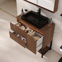 Ver imagem 7 de Gabinete Adelaide 90 com Pés Led - Fabribam Cacau