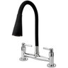 Torneira Misturador Gourmet Flexível Cone Preto Mesa C51 - 1