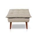 Ver imagem 1 de Puff Opala Decorativo Panqueta de Apoiar Os Pés Suede Bege