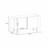 Buffet Benvenuto Mdp/mdf Decorativo Sala de Estar com Pés em Aço Verde Pistache G26 - Hb Móveis - 4