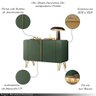 Buffet Benvenuto Mdp/mdf Decorativo Sala de Estar com Pés em Aço Verde Pistache G26 - Hb Móveis - 3
