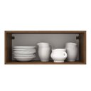 Ver imagem 4 de Armário de Cozinha Aéreo 80 cm 1 Porta Basculante Rustic/Branco Agata Madesa