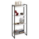 Ver imagem 1 de Estante Livreiro Dynamica Industrial 60cm 4 Prateleiras C08 Branco Chess - Mpozenato