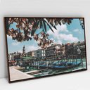 Ver imagem 2 de Quadro Decorativo em Canvas Cidade de Veneza - As Gôngolas e as Flores TaColado Moldura Madeira 90 x