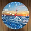 Ver imagem 4 de Relógio De Parede Paisagens Mar Praia Sol Decoração Salas Quartz