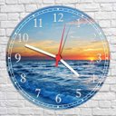 Ver imagem 2 de Relógio De Parede Paisagens Mar Praia Sol Decoração Salas Quartz