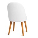 Ver imagem 6 de Kit 04 Cadeiras Poltrona de Jantar Lua Boucle Off White Pé Palito Dal Poz Estofados