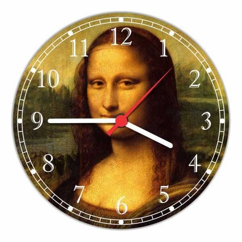 Relógio De Parede Mona Iisa Decoração Salas Quartz