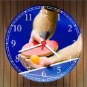 Ver imagem 2 de Relógio De Parede Esporte Tênis De Mesa Ping Pong Decoração Salas Quartos Quartz